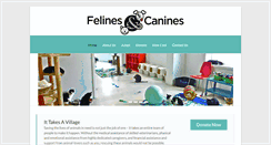Desktop Screenshot of felinescanines.org
