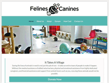 Tablet Screenshot of felinescanines.org